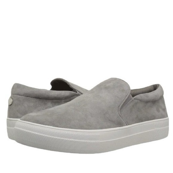 Steve Madden Gray Slip-On Suede Sneakers - Picture 6 of 9